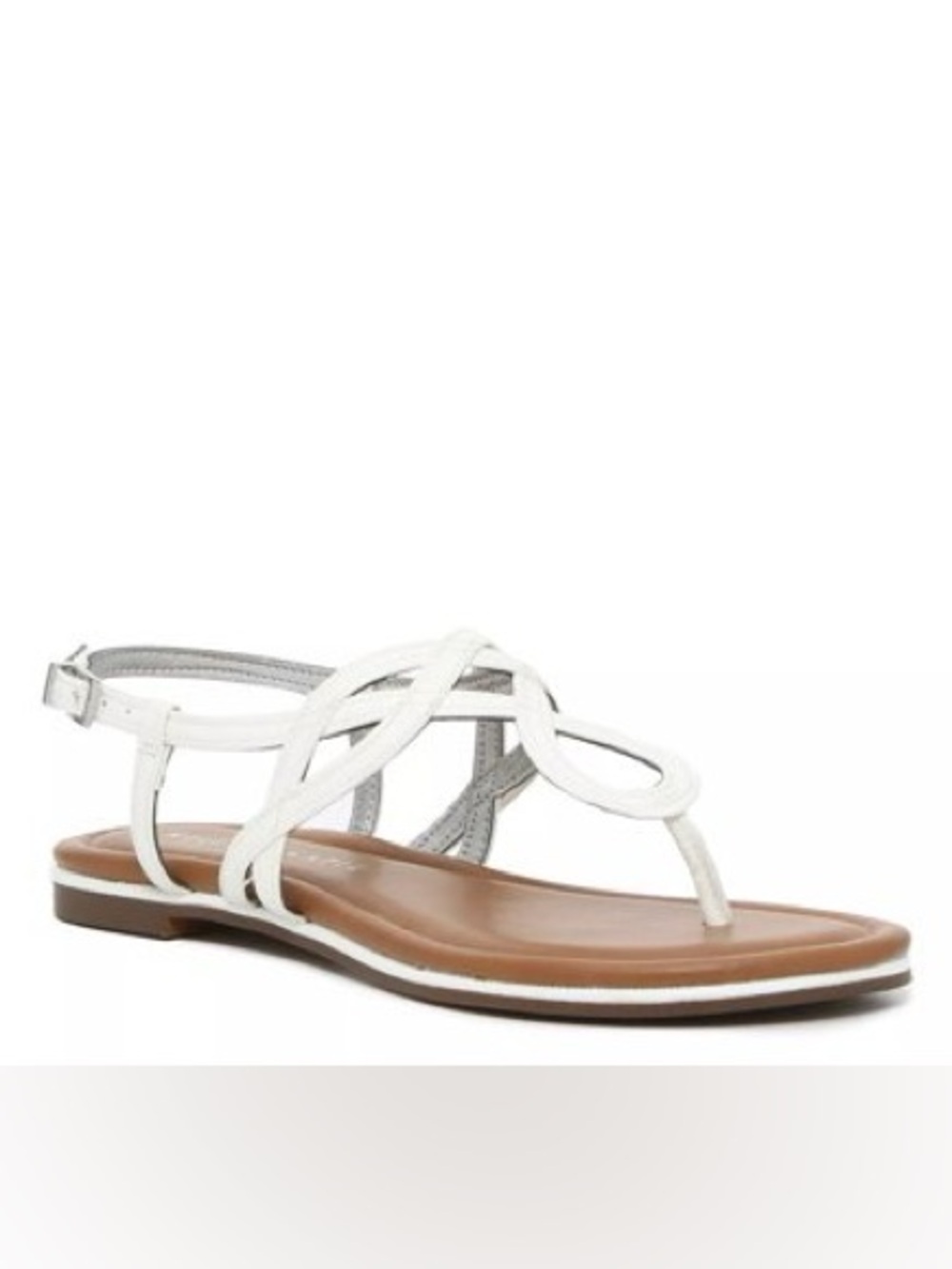 Kelly & Katie Paccia Sandal White Size 11 Neutral Casual Sundress Shoe Wedding